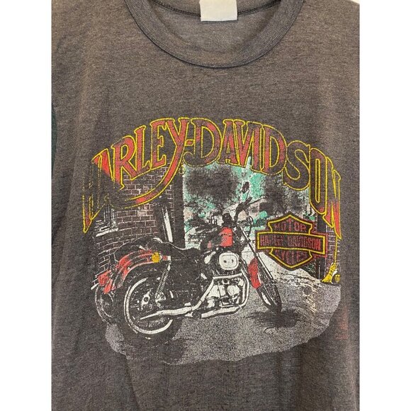VTG Harley-Davidson Penmans T Shirt Valleyfield Quebec Single Stitch Size Medium - Picture 3 of 10